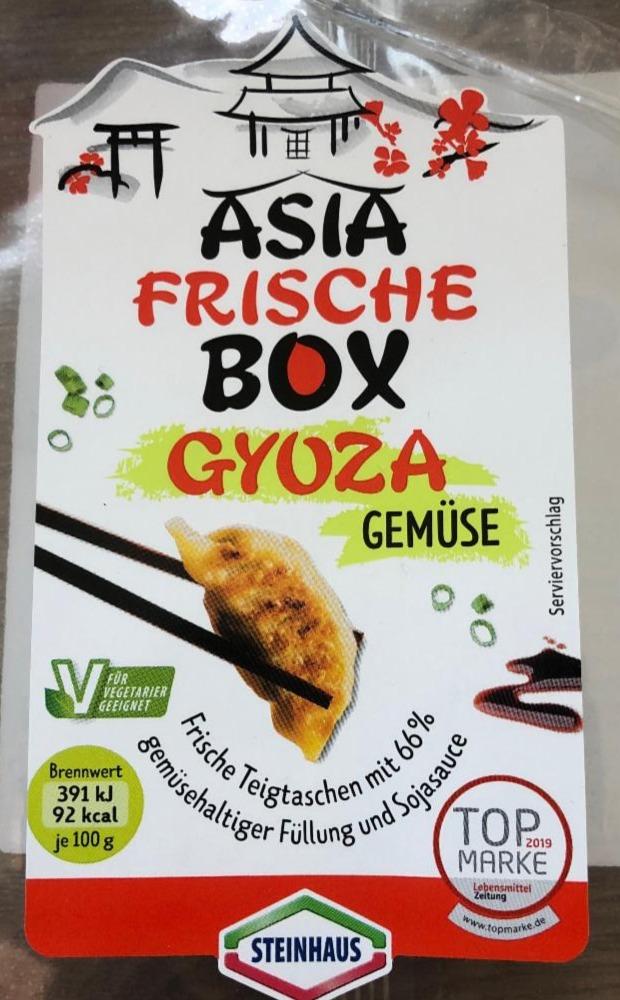 Fotografie - Gyoza Gemüse Teigtaschen Asia Frisch Box Steinhaus