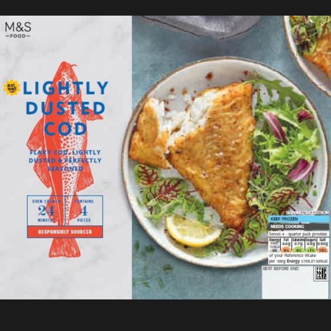 Fotografie - Lightly dusted cod M&S Food