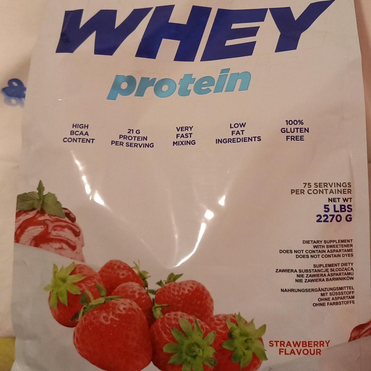 Fotografie - Whey Protein Strawberry Allnutrition