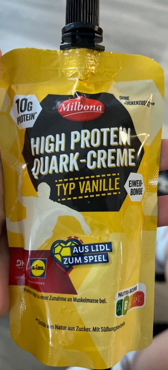 Fotografie - High Protein Quark-Creme Vanille Milbona