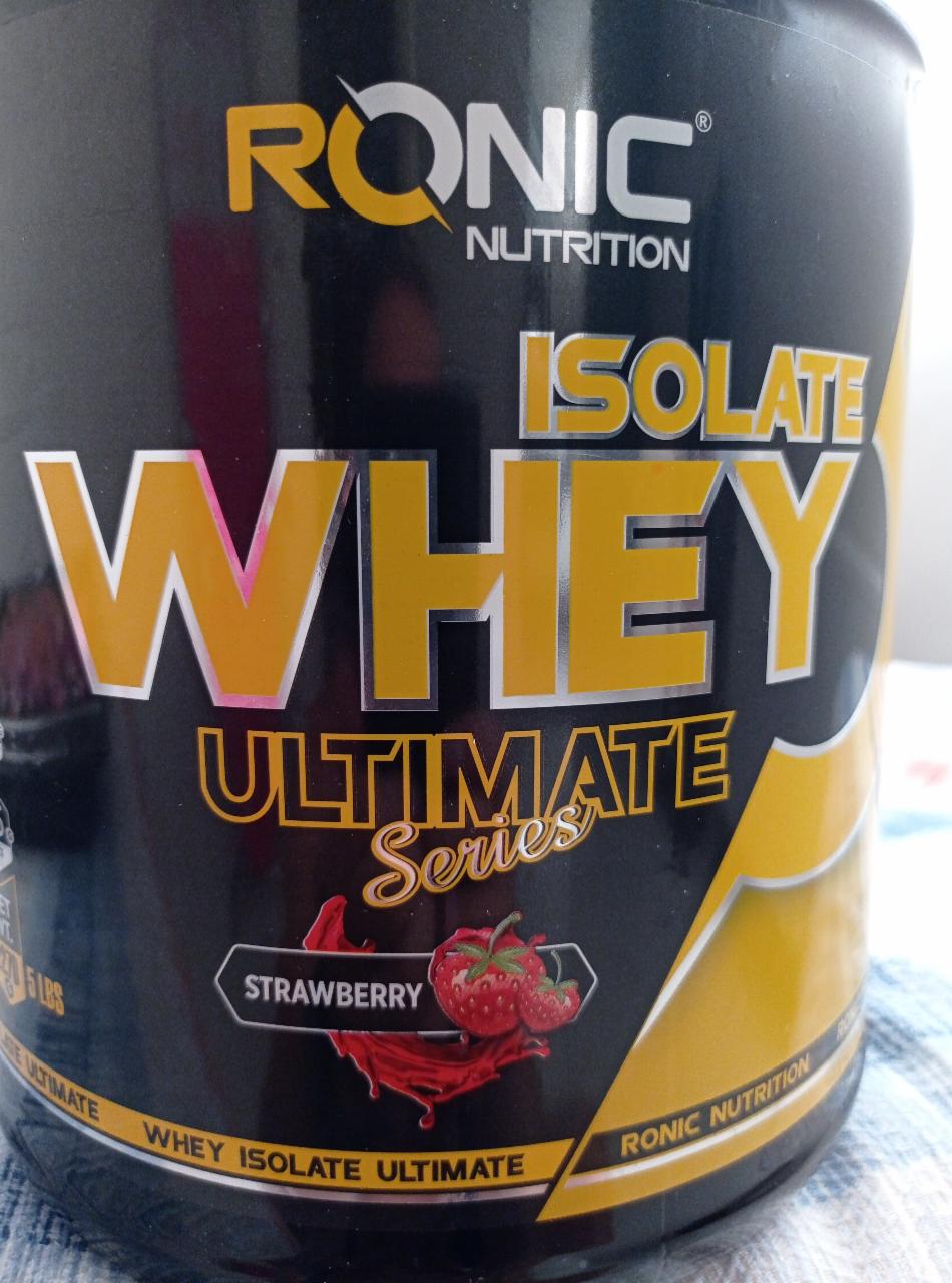 Fotografie - Tonic Nutrition Isolate Whey Protein Ultimate Series Strawberry