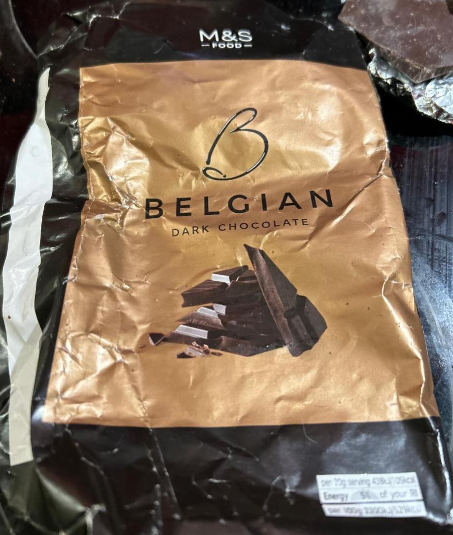 Fotografie - Belgian Dark Chocolate M&S Food