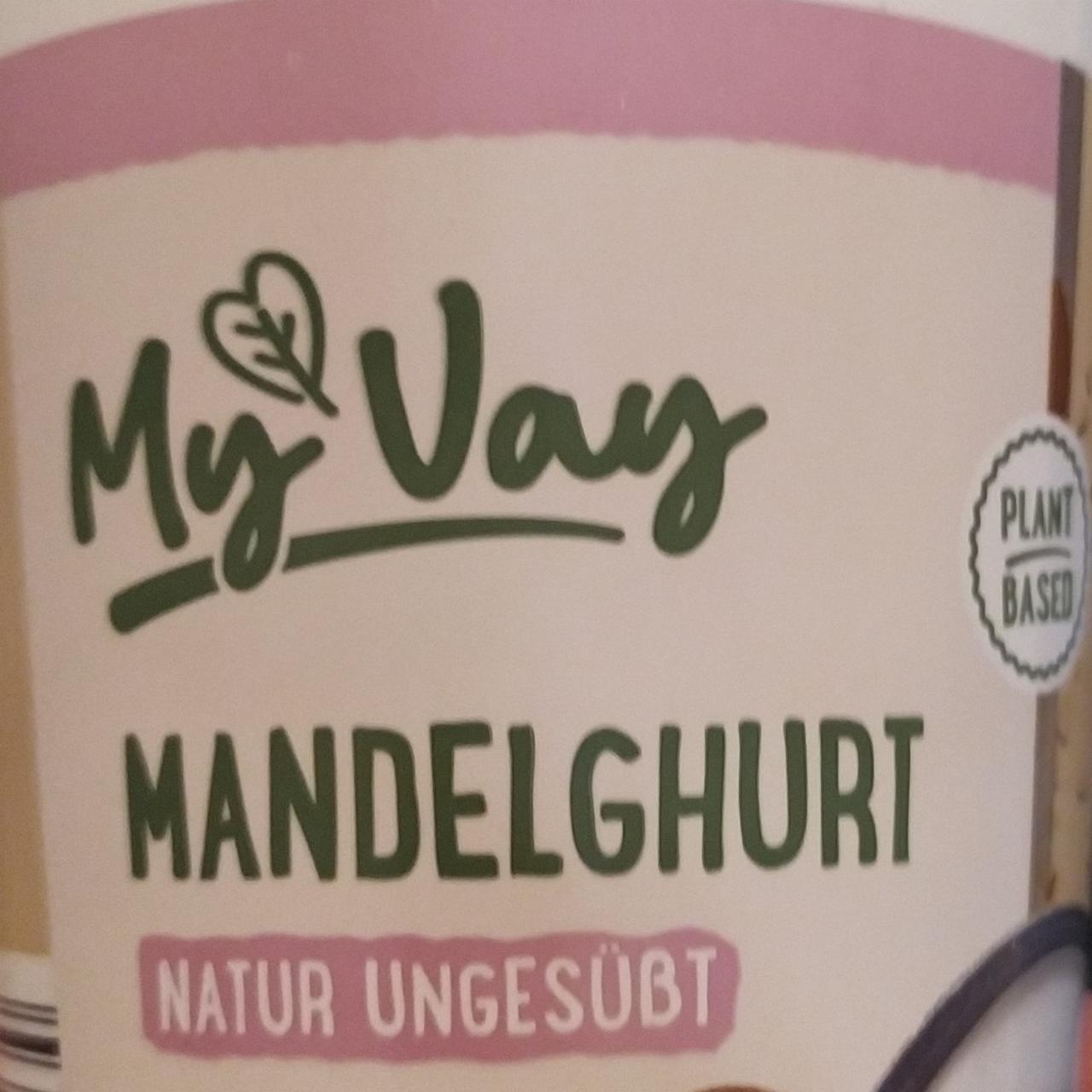 Fotografie - Mandelghurt natur ungesüßt My Vay