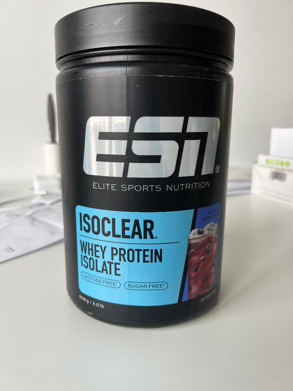 Fotografie - ISOCLEAR WHEY PROTEIN ISOLATE Blueberry Iced Tea Flavor ESN