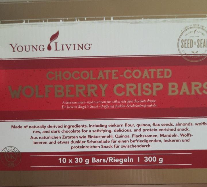 Fotografie - Chocolate-Coated Wolfberry crisp bars Young Living