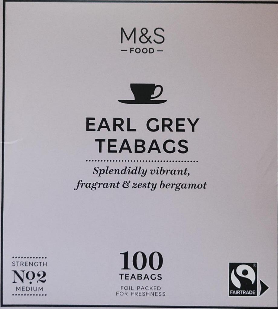 Fotografie - Earl Grey teabags M&S Food