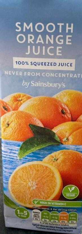 Fotografie - Smooth Orange Juice Sainsbury's