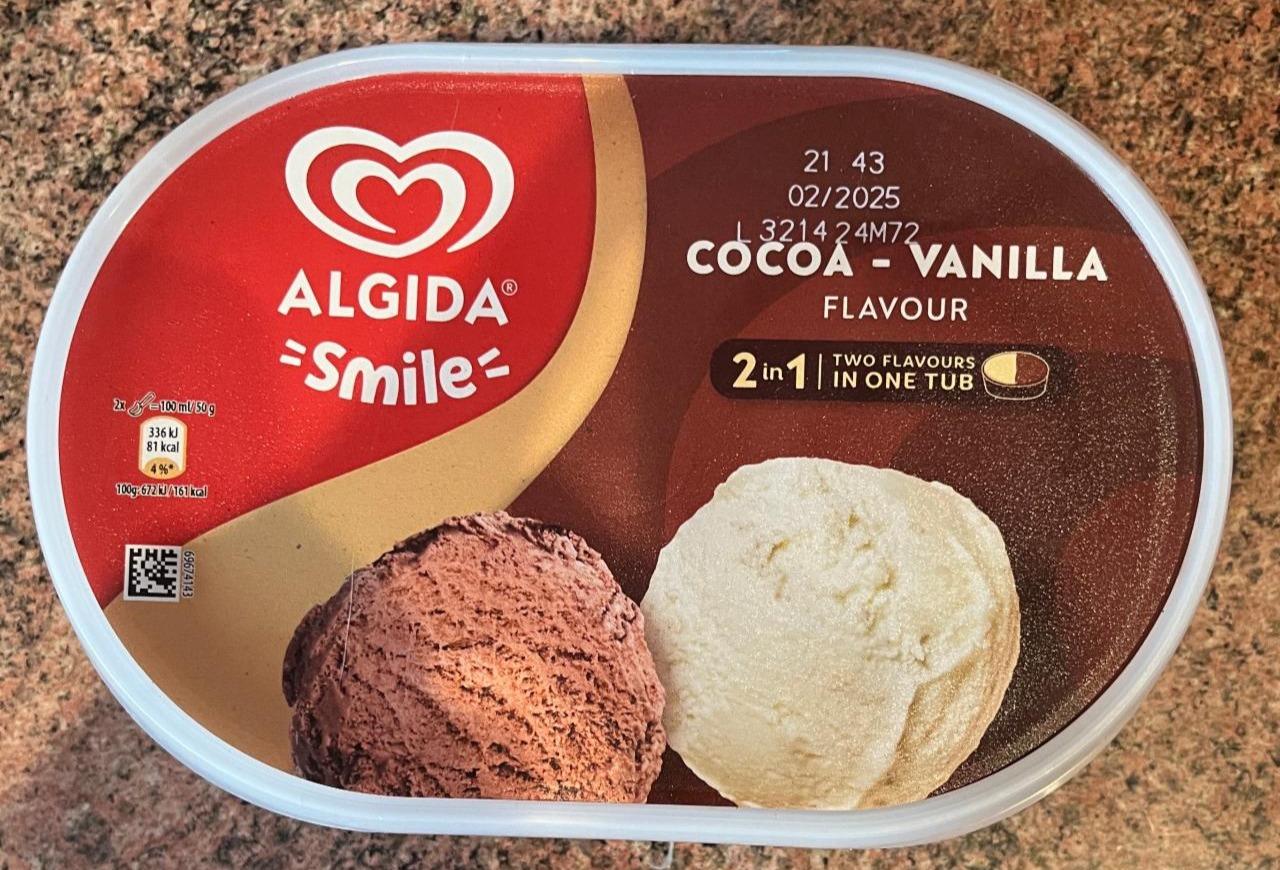 Fotografie - Smile cocoa-vanilla flavour Algida
