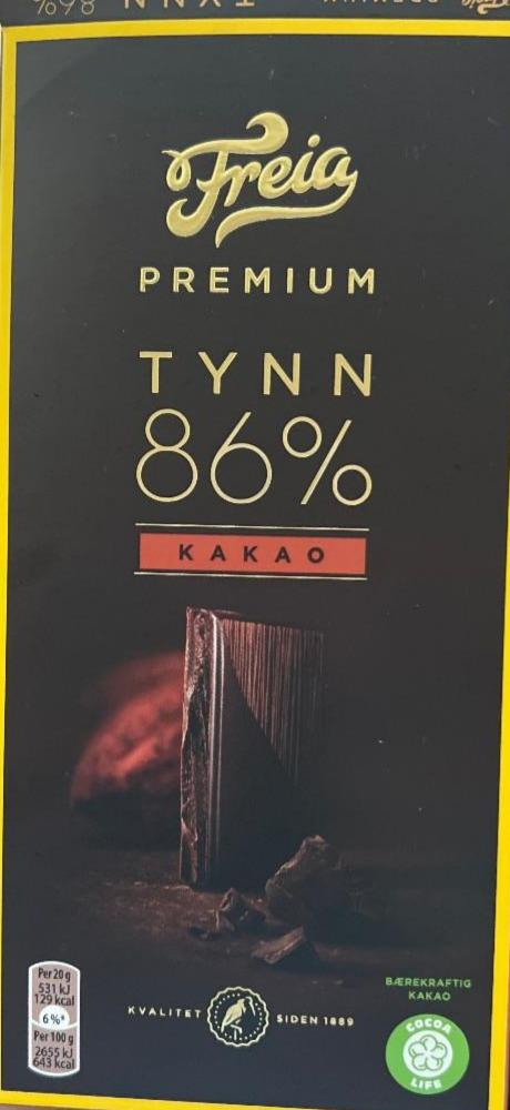 Fotografie - Premium Tynn 86% kakao Freia