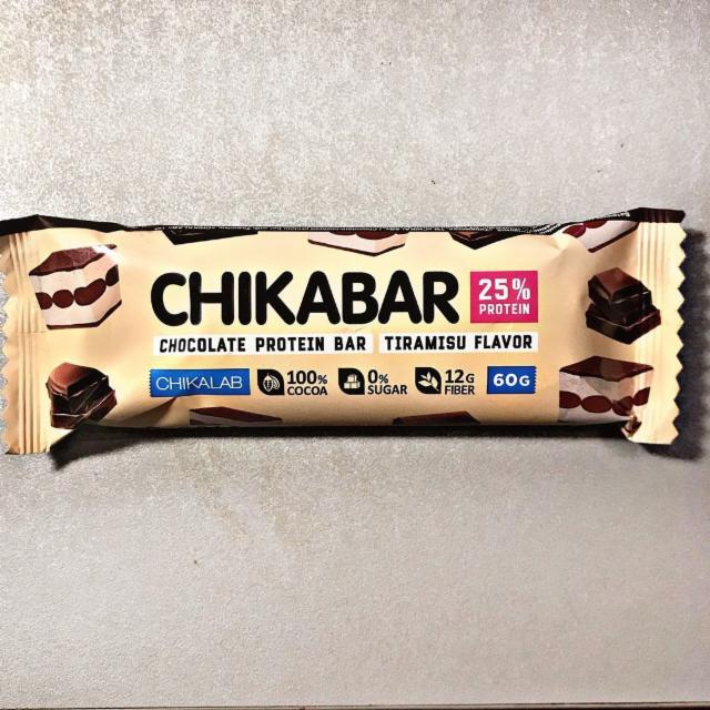 Fotografie - Chikabar Chocolate Protein Bar Tiramisu flavour Chikalab