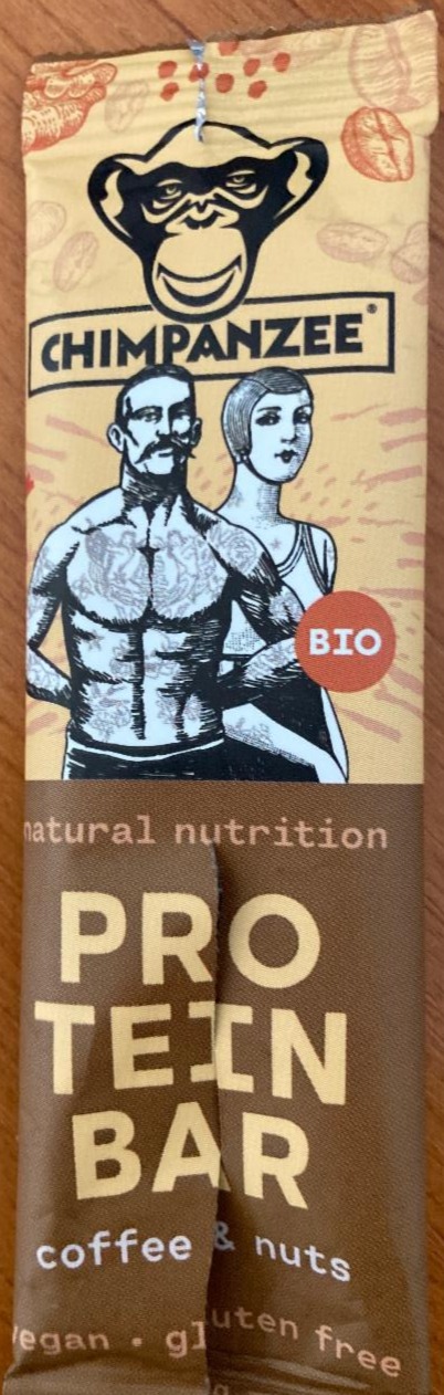 Fotografie - Bio Protein bar coffee & nuts Chimpanzee