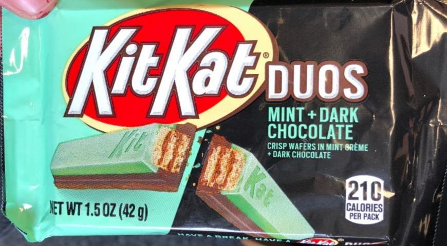 Fotografie - Kit Kat Duo Mint + Dark Chocolate