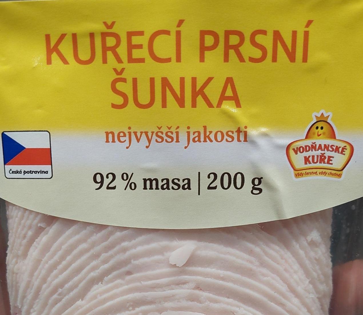Fotografie - Kuřecí prsní šunka nejvyšší jakosti 92% masa Vodňanské kuře