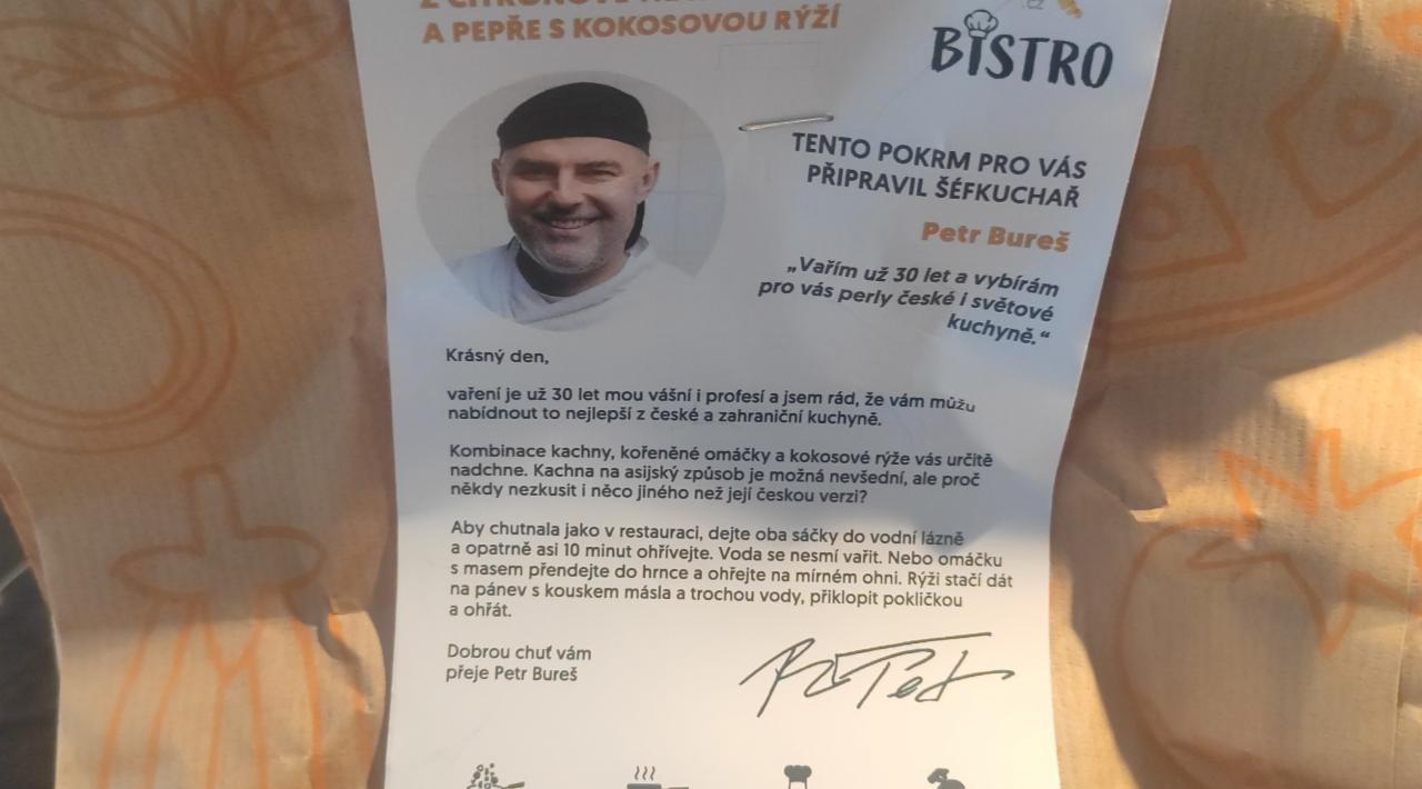 Fotografie - Bistro Kachní konfit s omáčkou z citronové trávy a pepře s kokosovou rýží Rohlik.cz