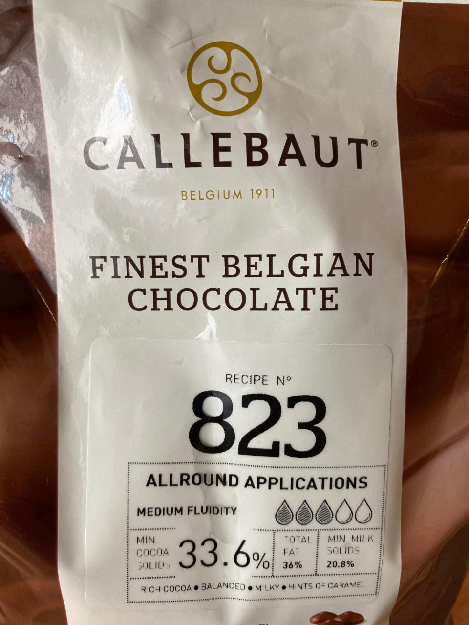 Fotografie - Čokoláda mléčná 33,6% Callebaut