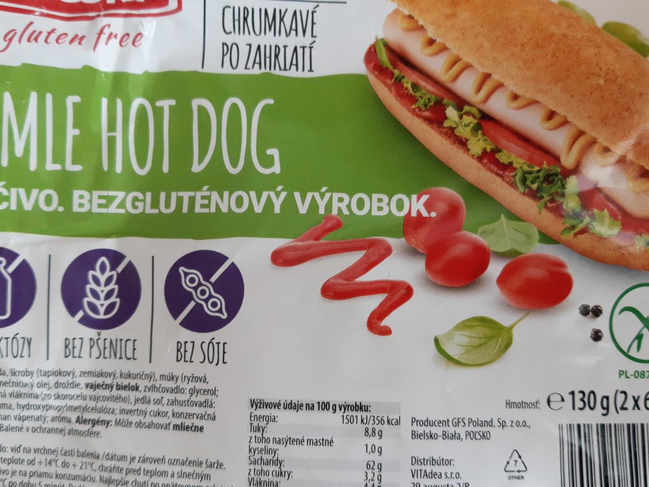 Fotografie - Žemle Hot dog gluten free Incola