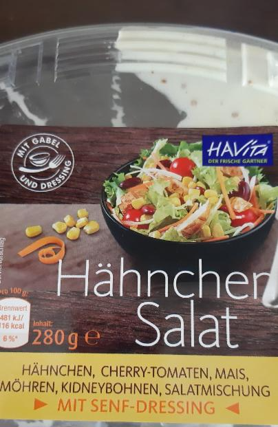 Fotografie - Hähnchen salat Havíta