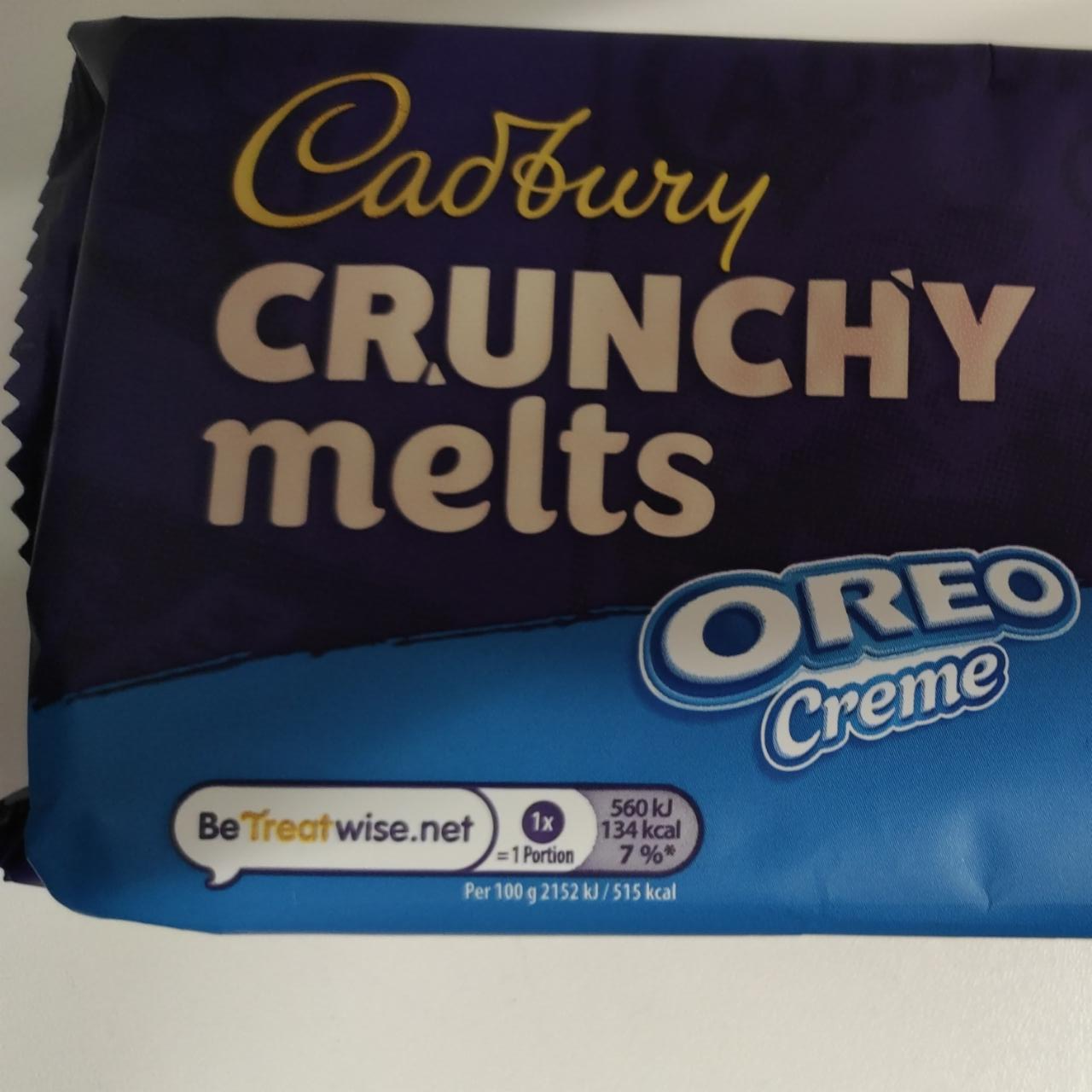 Fotografie - Crunchy melts Oreo Creme Cadbury