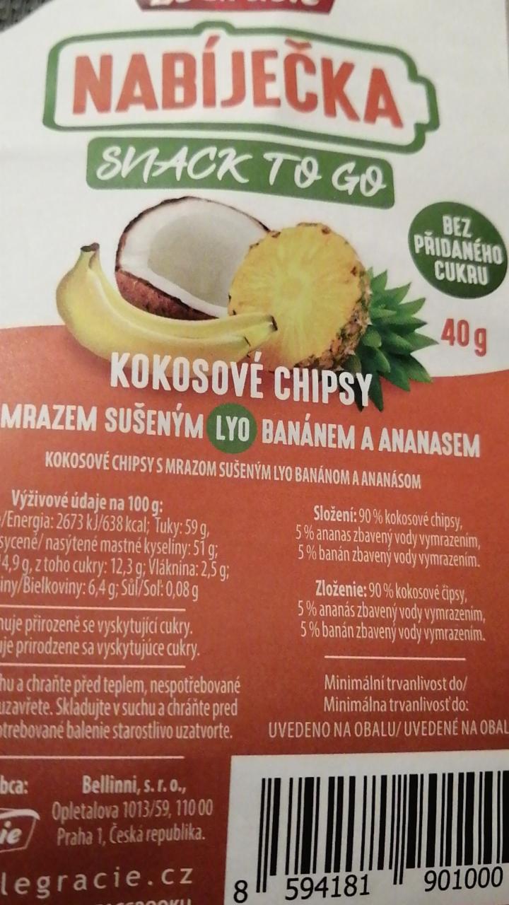 Fotografie - Nabíječka kokosové chipsy s lyo banánem a ananasem LeGracie