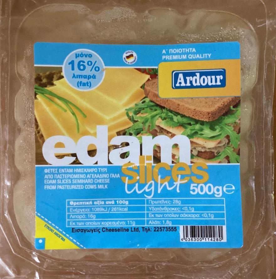 Fotografie - Edam slices light 16% Ardour