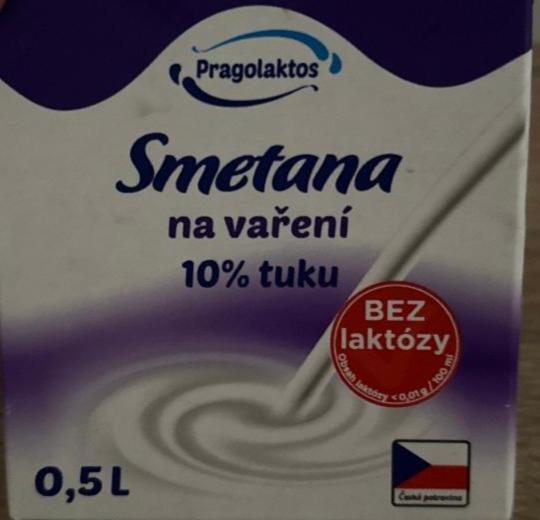 Fotografie - Smetana na vaření 10% tuku bez laktózy Pragolaktos