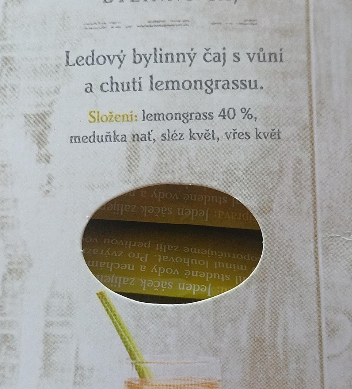 Fotografie - Ledový bylinný čaj s vůní a chutí lemongrassu