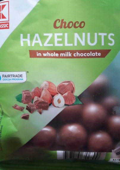 Fotografie - Hazelnuts in whole milk chocolate K-Classic