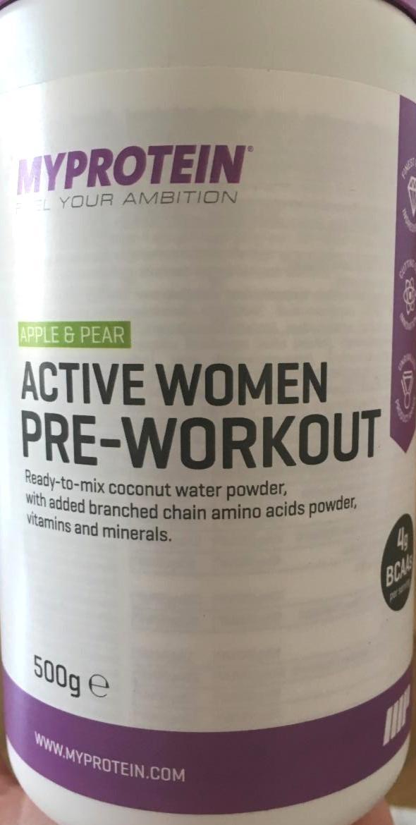Fotografie - Active women pre-workout apple & pear Myprotein