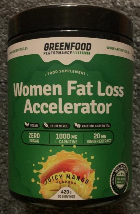 Fotografie - Women Fat Loss Accelerator Juicy Mango flavour GreenFood Performance