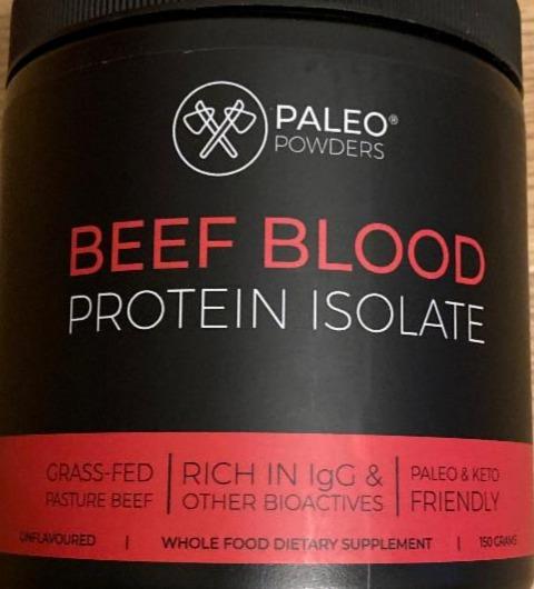 Fotografie - Beef blood protein isolate Paleo Powders