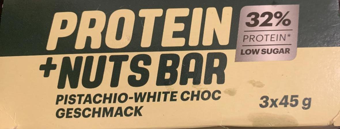 Fotografie - Protein & Nut High protein bar Pistachio-White choc flavour IronMaxx