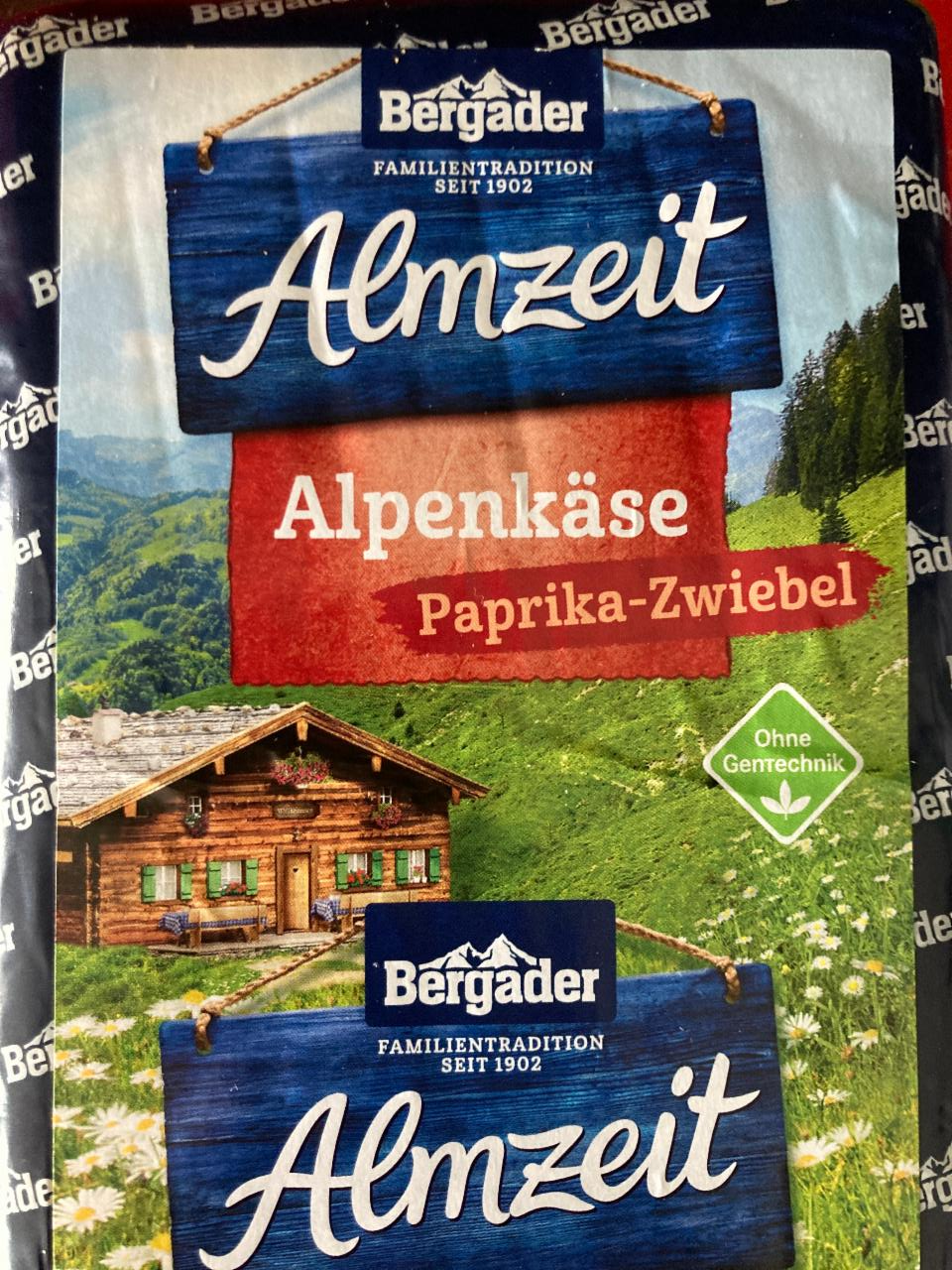 Fotografie - Almzeit Alpenkäse paprika-zwiebel Bergader