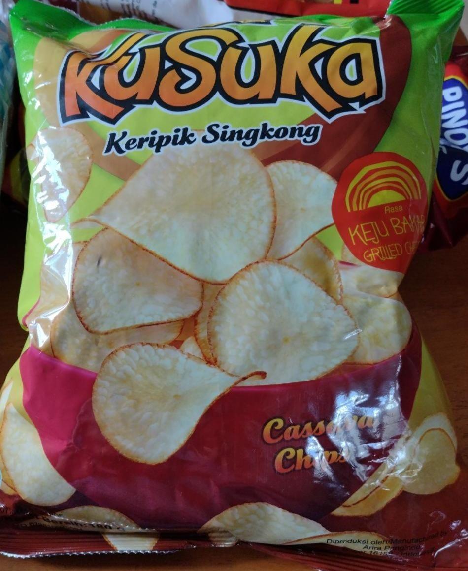Fotografie - Maniokové chipsy s příchutí grilovaného sýra Kusuka