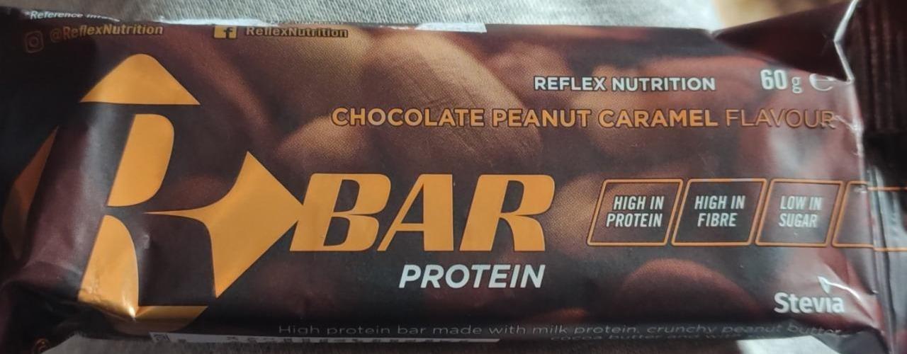 Fotografie - Bar chocolate peanut Caramel flavour Reflex nutrition