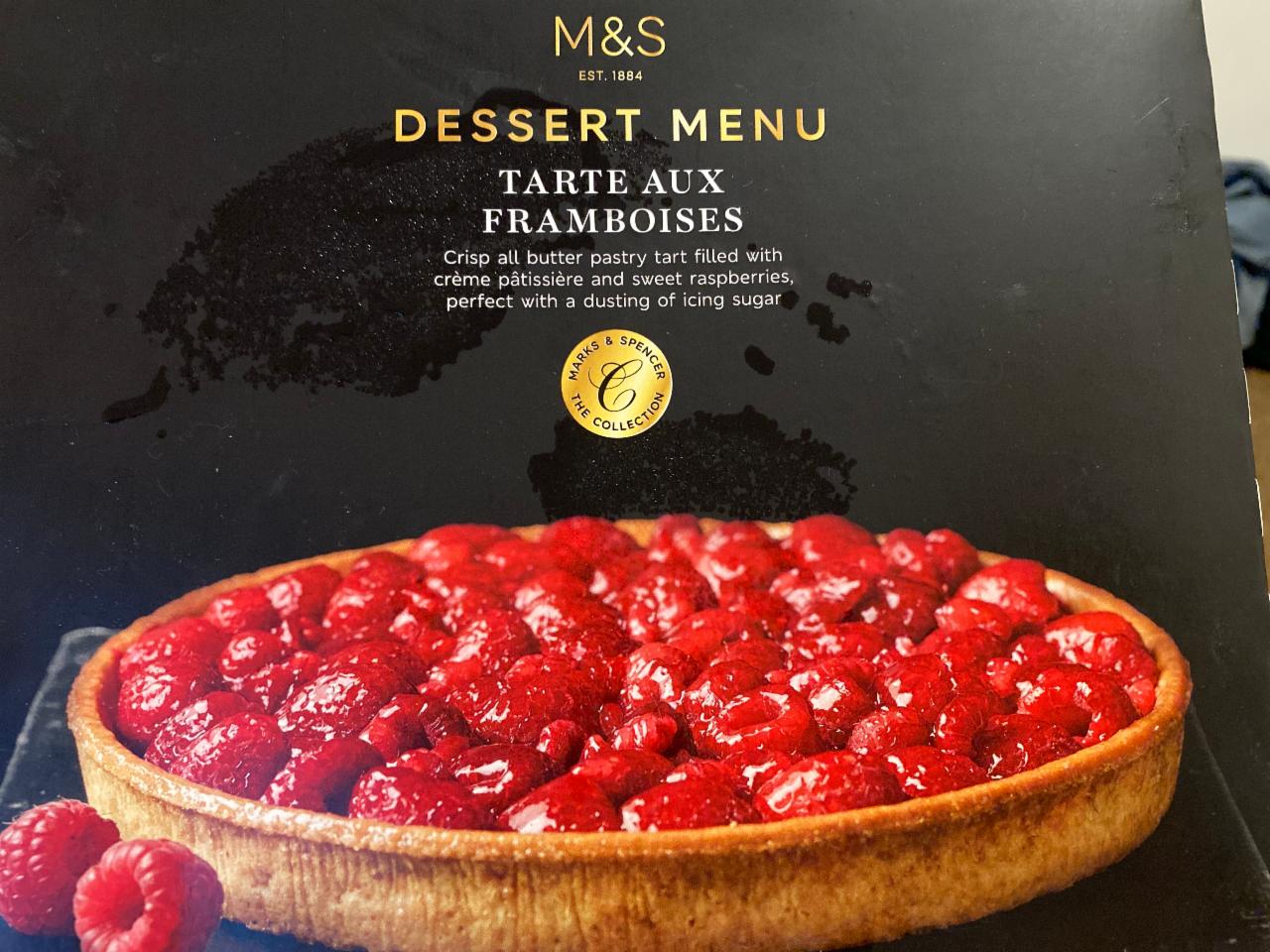 Fotografie - Dessert menu Tarte aux framboises M&S