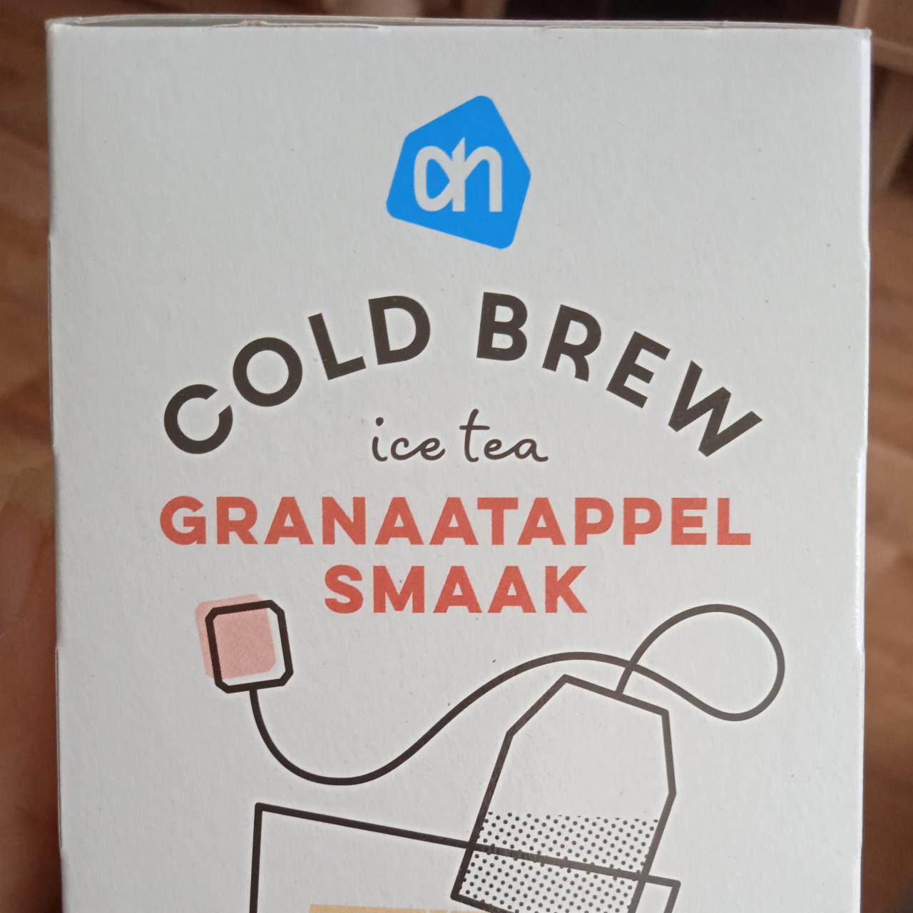 Fotografie - Cold brew Ice tea Granaatappel smaak AH
