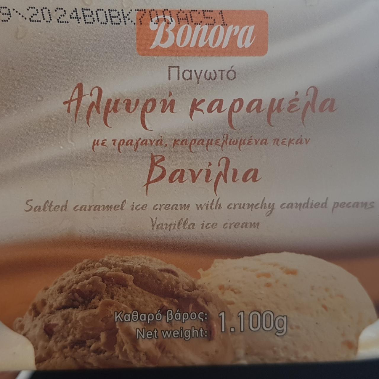 Fotografie - zmrzlina slaný karamel a vanilka Bonora