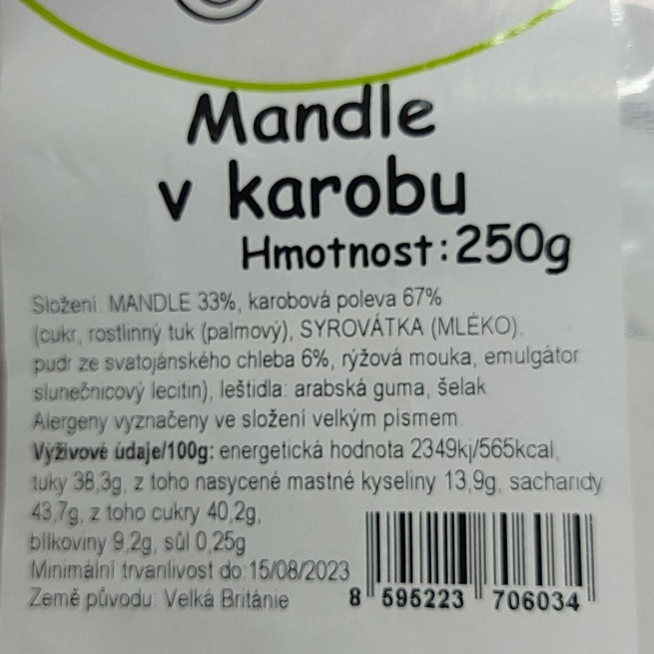Fotografie - Mandle v karobu Ochutnejorech.cz