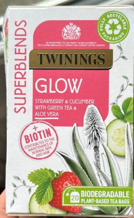 Fotografie - Superblends Glow Strawberry & Cucumber with Green Tea & Aloe Vera Twinings