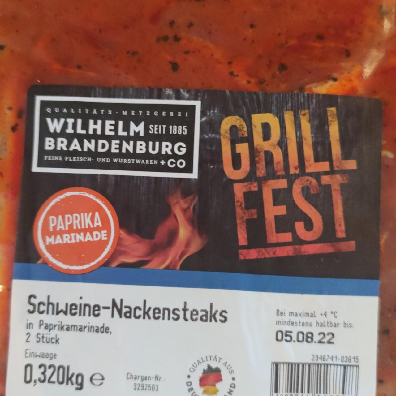 Fotografie - Schweine Nackensteaks Grill Fest