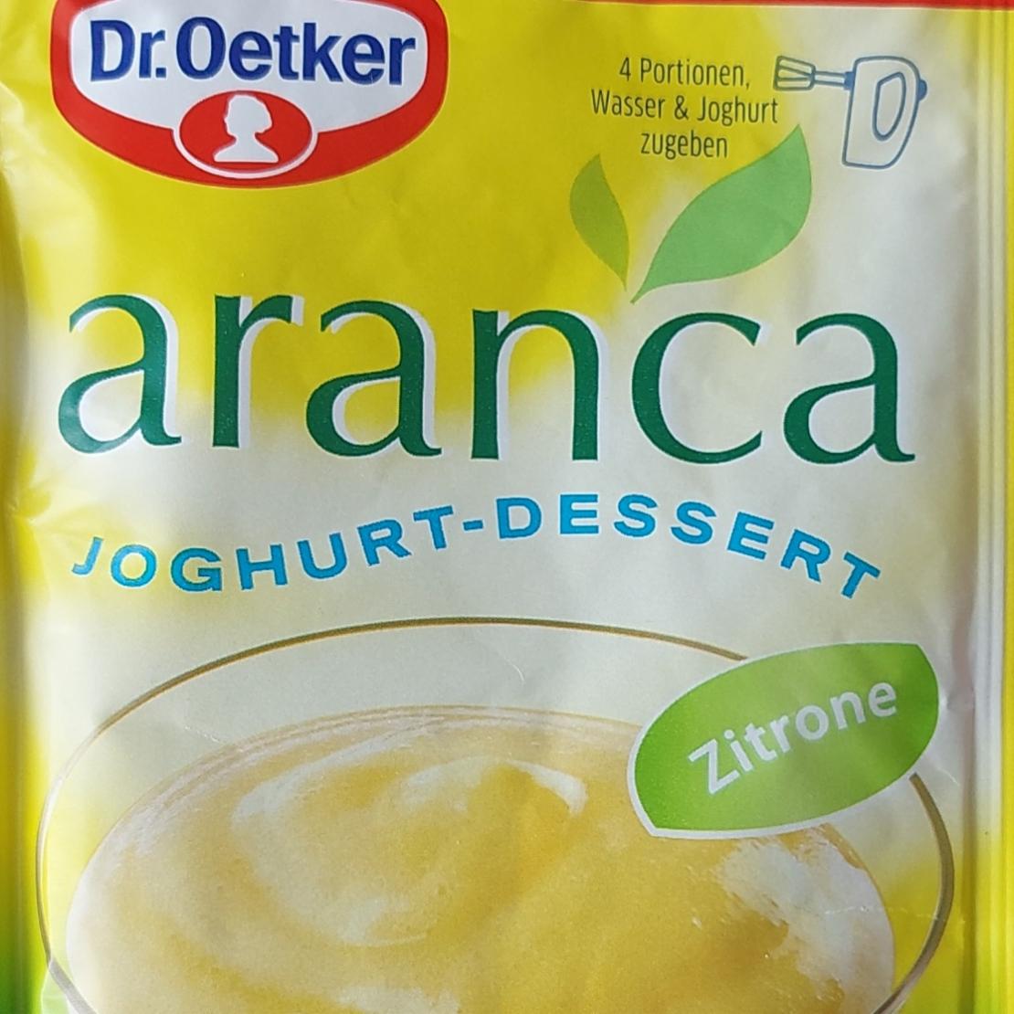Fotografie - Dr Oetker Aranca joghurt-dessert Zitrone
