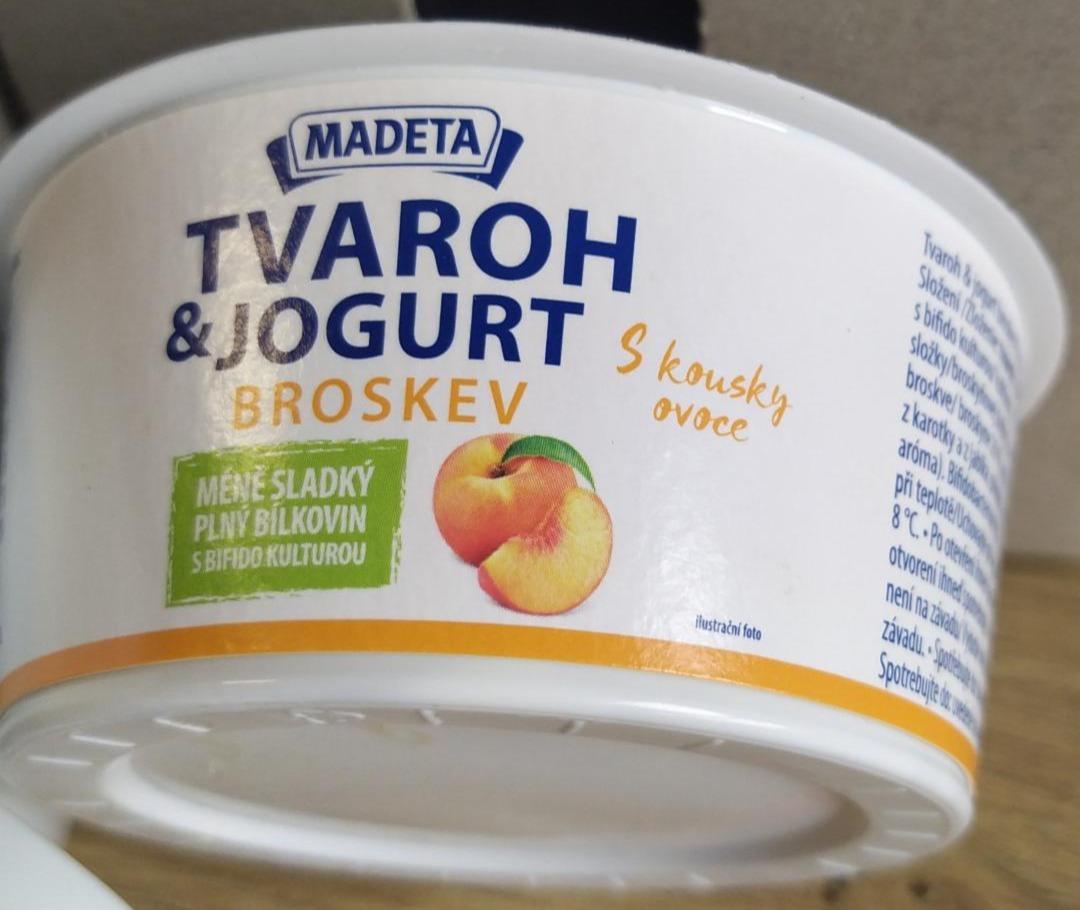 Fotografie - Tvaroh & jogurt broskev Madeta