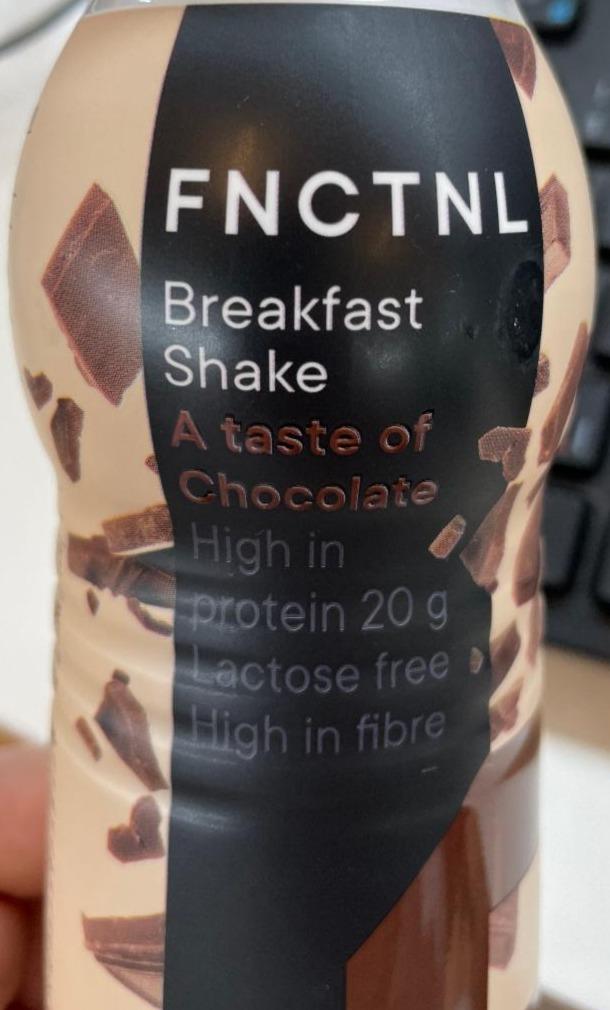 Fotografie - Breakfast shake a taste of chocolate FNCTNL