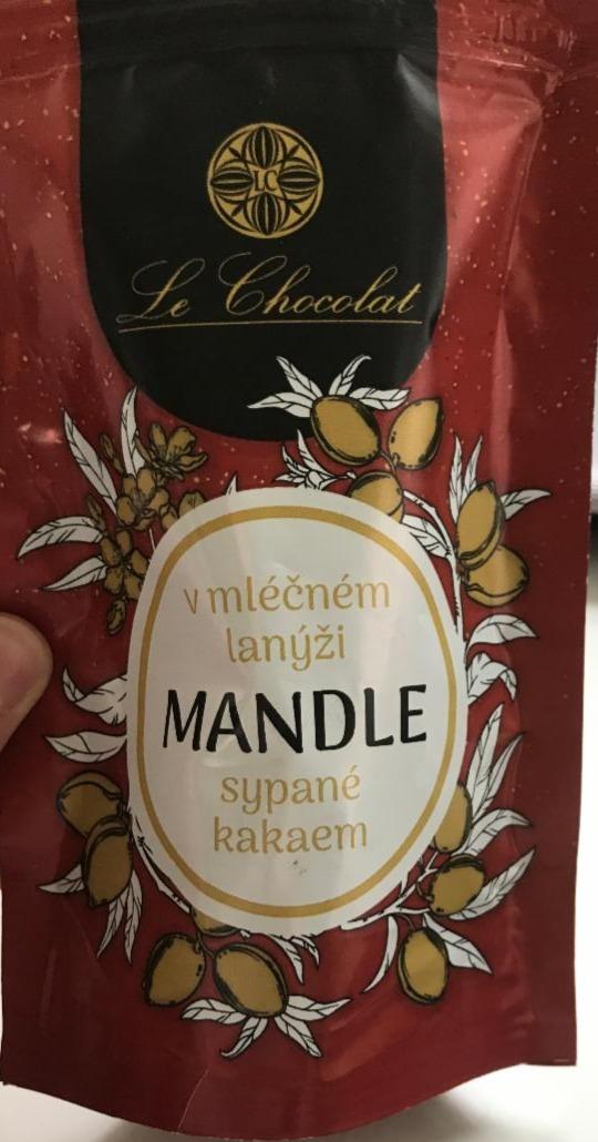 Fotografie - Mandle v mléčném lanýži sypané kakaem Le Chocolat
