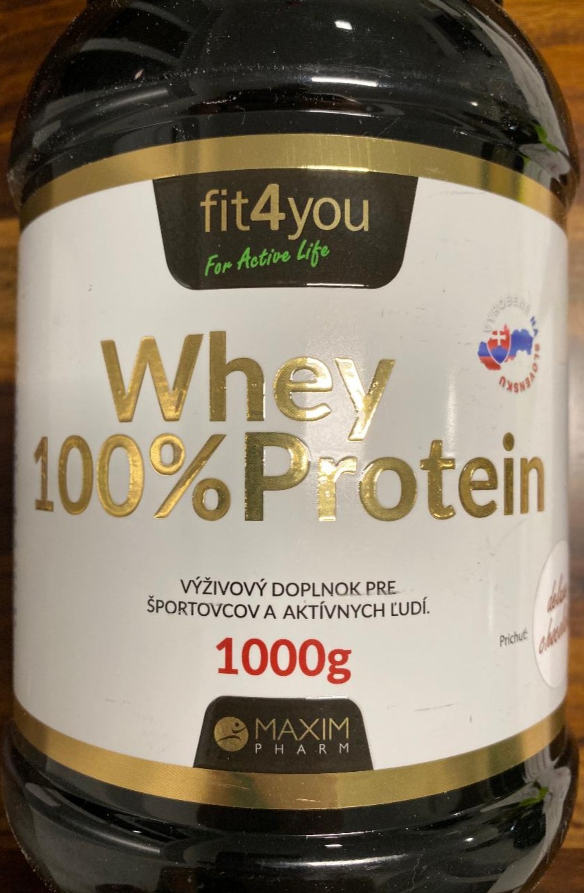 Fotografie - Whey 100% Protein Čokoláda Fit4you