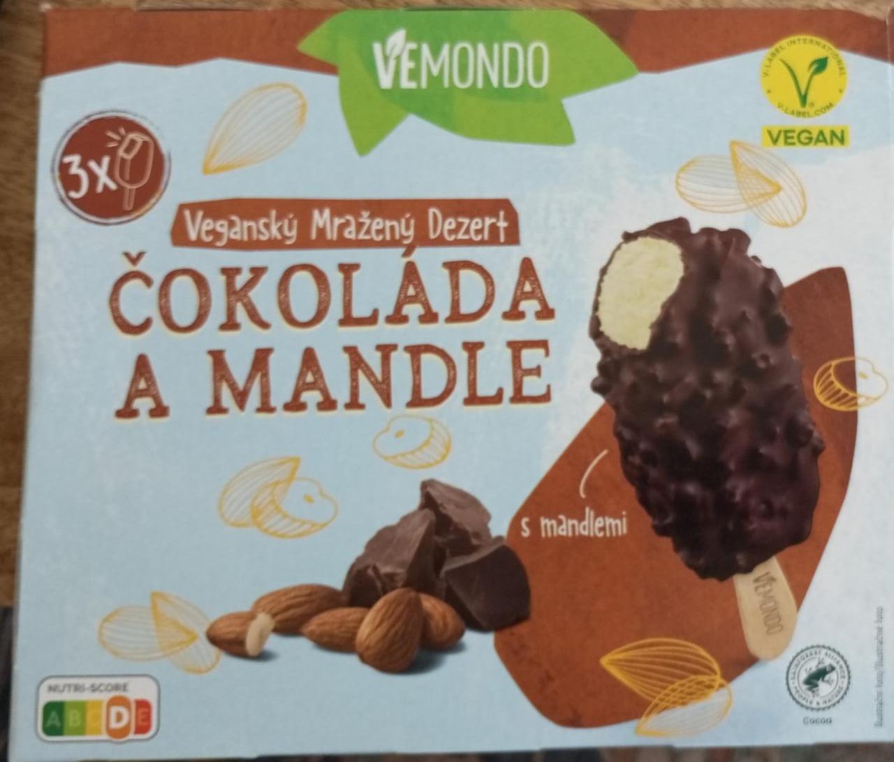 Fotografie - Veganský mražený dezert čokoláda a mandle VEMONDO