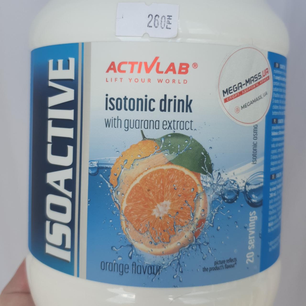 Fotografie - Isoactive Isotonic drink Orange ActivLab