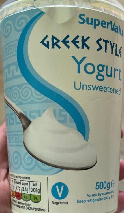 Fotografie - Greek Style Yogurt Unsweetened SuperValu