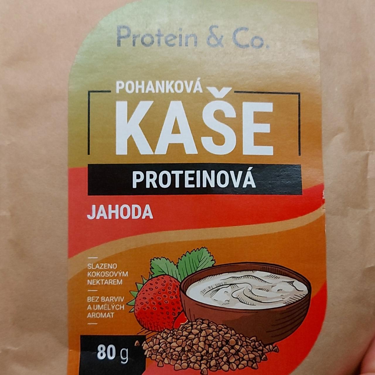 Fotografie - Pohanková kaše proteinová jahoda Protein & Co.