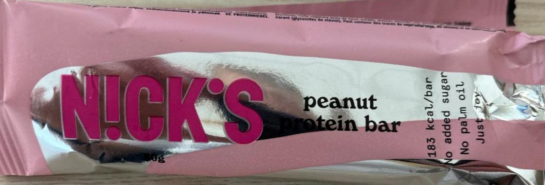 Fotografie - Peanuts Protein Bar Nick's